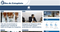 Desktop Screenshot of folhadecaiaponia.com.br